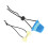 Papillon Reptile Hat: Mini cappello a cilindro, Blu/Giallo 10