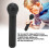 Microfono scenico nero 18,3 cm 36 g Karaoke Party 8