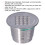 Capsule réutilisable en acier inoxydable de 50 mL 3,7  2,7 cm 4