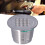 Capsule réutilisable en acier inoxydable de 50 mL 3,7  2,7 cm 15