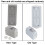 Boîte de distribution transparente 4,7 x 2,1 x 3,5 po 7