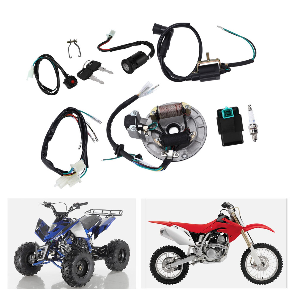 Ignition Coil Cdi Spark Plug Wire Harness Magneto Stator Kit For 50Cc Â140Cc Kick Start Dirt Pit Bike Atv 5001322179387