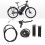 Throttle Clutch Handle Kit Waterproof Ergonomic Replacement for 49cc 60cc 66cc 80cc Engine Motorized Bicycle 10