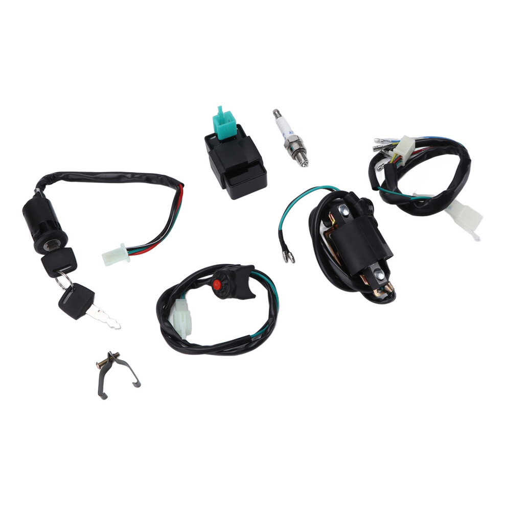 Kill Switch Ignition Coil Cdi Spark Plug Wiring Harness Kit For Kick Start Dirt Pit Bike Atv 50Cc 70Cc 90Cc 110Ccâ160Cc 9341322179366