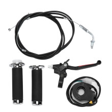 Wasserdichter Aluminiumlegierung Gas- und Kupplungsgriff-Set für 49cc-80cc Motorisierte Fahrräder