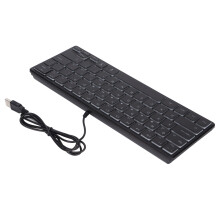 Tastiera da gaming cablata compatta da 64 tasti con retroilluminazione RGB per PC e laptop