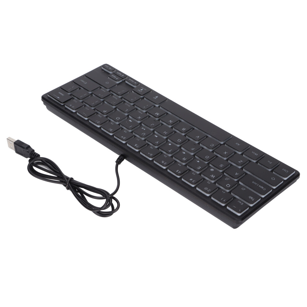 Wired Gaming Keyboard 64 Keys Mini Rgb 3 Backlights Desktop Notebook Computer Accessories 3051322181813