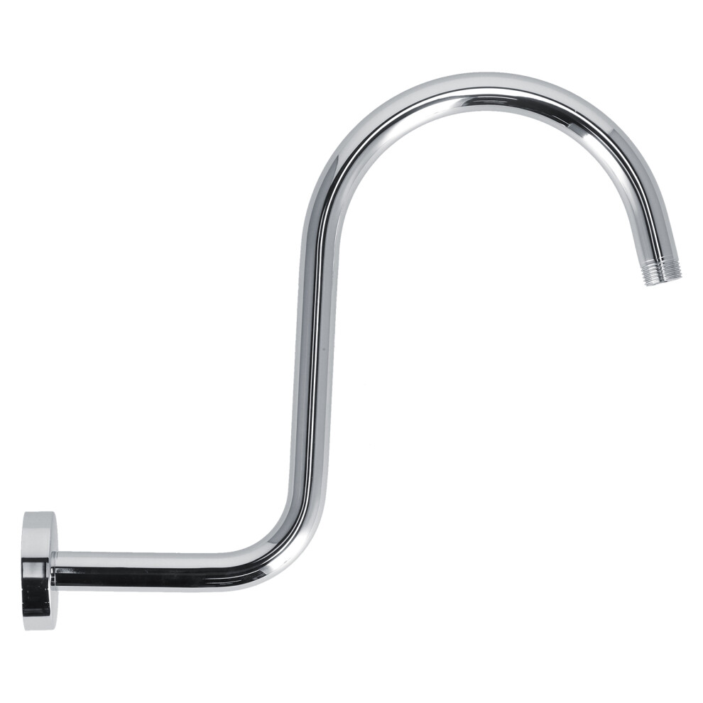Shower Arm S Shape Gooseneck Stainless Steel Shower Head Extension Arm Bathroom Npt Shower Head Arm For Home233 Electroplate 6911322182449