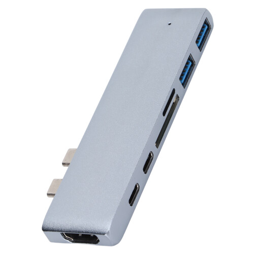 Dock argento 7-in-2 per Pro/Air 16-20, 11x3x1 cm