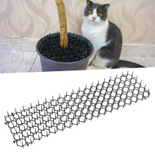 10 pezzi tappetino deterrente per gatti nero 49x13x3 cm PP interno