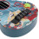 Mini ukulele di plastica 43x14cm blu giocattolo 9