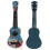 Mini ukulele di plastica 43x14cm blu giocattolo 13