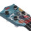 Mini ukulele di plastica 43x14cm blu giocattolo 8