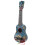 Mini ukulele di plastica 43x14cm blu giocattolo 1