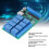 UD74B08 Scudo relè USB a 8 canali 12 V CC, 10 A 7
