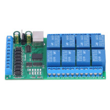 UD74B08 Bouclier relais USB à 8 canaux 12 V, charge de 10 A