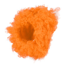 Parrucca per adulti, peso 85-137 g, colore arancione calcio
