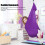 Amaca elastica viola per dondolo terapeutico 285x100cm 9