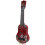 Ukulele giocattolo rosso in plastica mini 43x14 cm per bambini 3+ anni 1