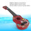 Ukulele giocattolo rosso in plastica mini 43x14 cm per bambini 3+ anni 4