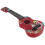 Ukulele giocattolo rosso in plastica mini 43x14 cm per bambini 3+ anni 14