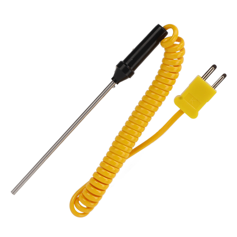 K Type Thermocouple Heat Resistant Steel Thermocouple Sensor With Insulated Handle High Accuracy Rapid Response For Temperature Testingtemp 5061322183579