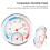 G101 Temperature Humidity Tester Humidity Detector Thermometer Multifunctional HygrometerWhite 5