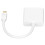 AD006 Adattatore Mini DisplayPort a VGA bianco 14