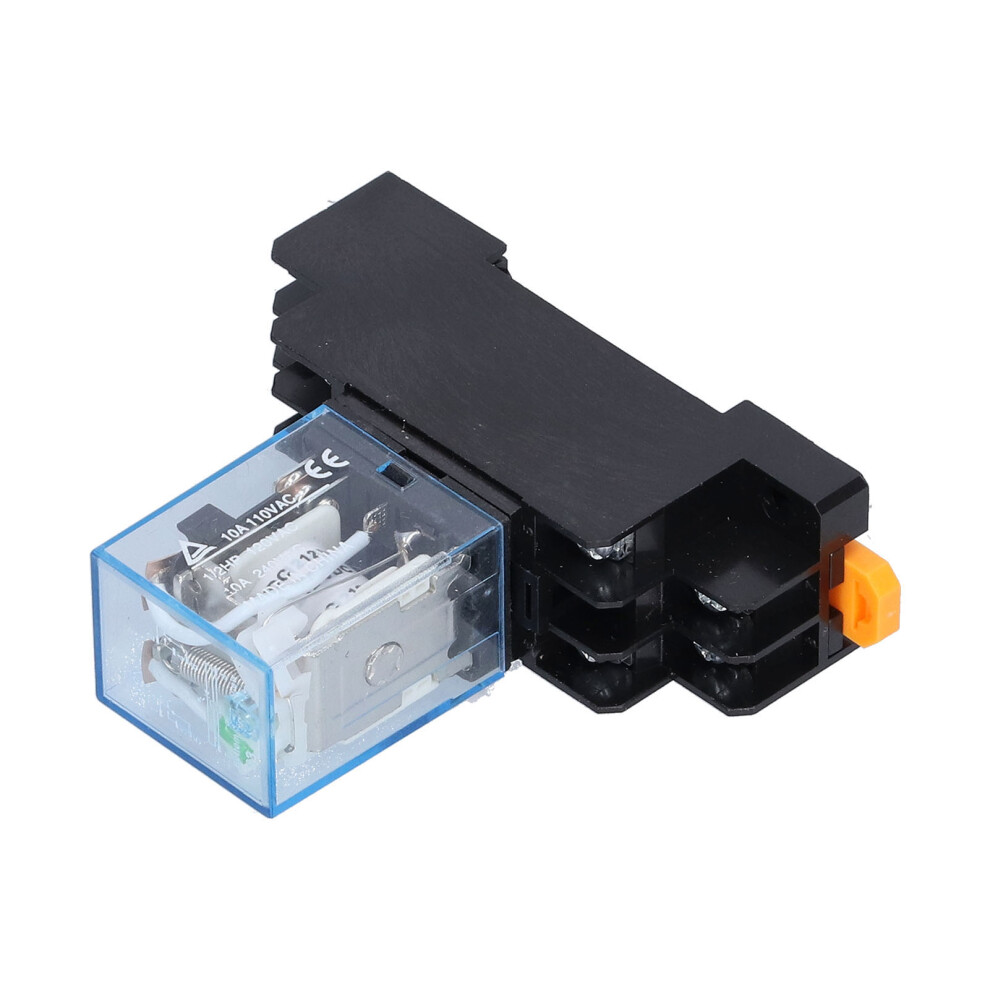 Ly2nj 8 Pins Electromagnetic Power Relays With Socket Base Indicator Light For Motors Industrial Relays 10Adc12v 9341322184698