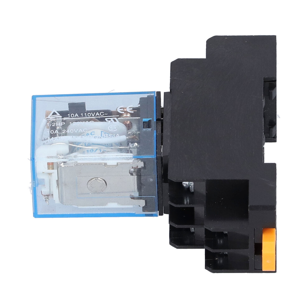 Ly2nj 8 Pins Electromagnetic Power Relays With Socket Base Indicator For Motors Industrial Relays 10Aac110v Light 9351322184659