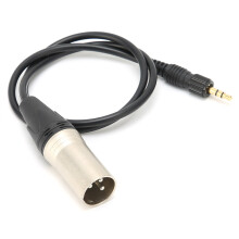 Câble TRS 3,5 mm vers XLR 60 cm 0,12 in noir