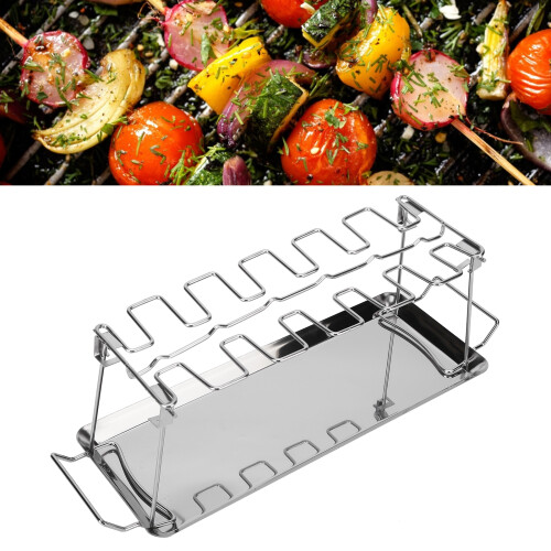 Rack per cosce di pollo 690g Argento 14.6x43.7cm Verticale