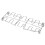 Rack per cosce di pollo 690g Argento 14.6x43.7cm Verticale 12