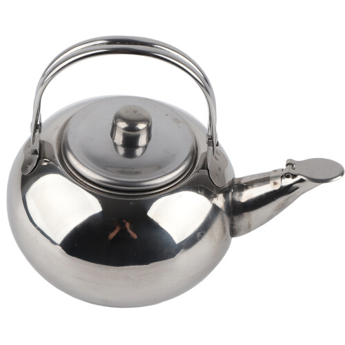 Théière exquise 14 cm acier inoxydable argenté 1