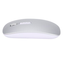 Souris optique sans fil IA 1600DPI, 500mAh, argent