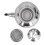 Théière exquise 14 cm acier inoxydable argenté 8