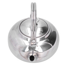 Teiera in acciaio inossidabile da 14 cm argento con filtro