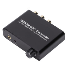 192KHz DAC Audio Converter Fiber to Audio Return Channel HD HIFI Converter For PC CD DVD
