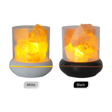 Luce notturna in pietra di sale cristallina bianca 10.89.8 cm