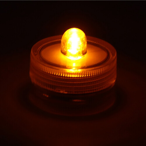 5 pezzi luci da tè colorate subacquee da 2,9 cm CR2032 240 mAh 2