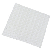 100 pièces/feuille de patins en caoutchouc transparents 8 x 2,5 mm