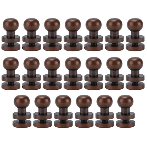 Monk Rivets 7x6 mm Bronzo rosso Testa rotonda set da 20 pezzi 1