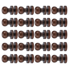 Monk Rivets 7x6 mm Bronzo rosso Testa rotonda set da 20 pezzi