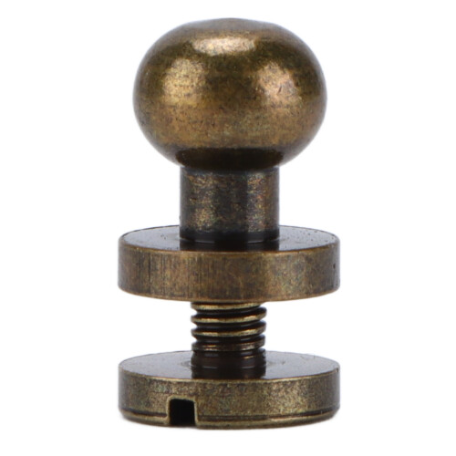 20 set di rivetti in ottone 8x7mm bronzo per valigie e borse 2