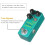 Pedale Mini Chorus/Vibe 9V Verde 9x5x4 cm 5