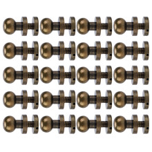Rivets en laiton 10x8 mm bronze, 20 ensembles pour bagages