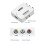 Convertitore da HD a AV - 6,6  5,5  2 cm, 1080P, bianco 5