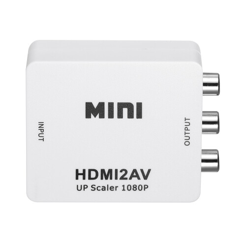 Convertitore da HD a AV - 6,6  5,5  2 cm, 1080P, bianco 2