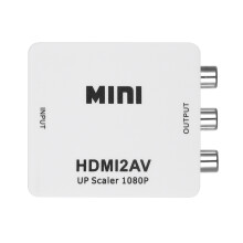 Convertitore da HD a AV - 6,6 5,5 2 cm, 1080P, bianco