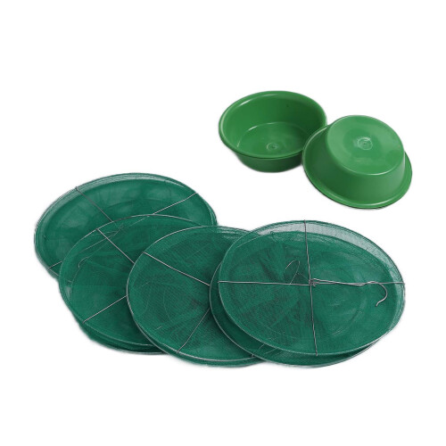 4 pezzi Rete a gabbia per trappola per mosche da esterno, da appendere, 33x23 cm 2